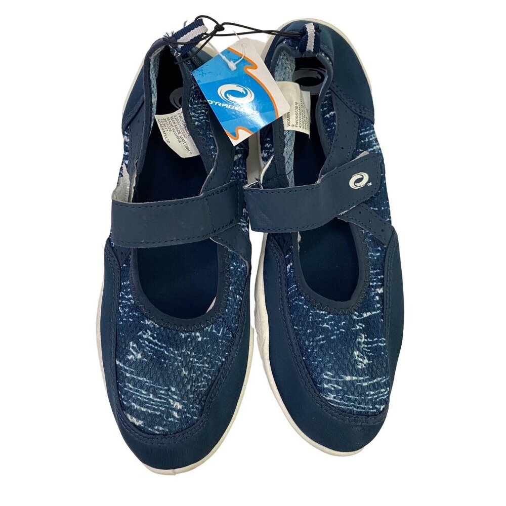 O’Rageous Water Shoes Navy Blue Adjustable Strap Beachwear Surf Water Sports 9